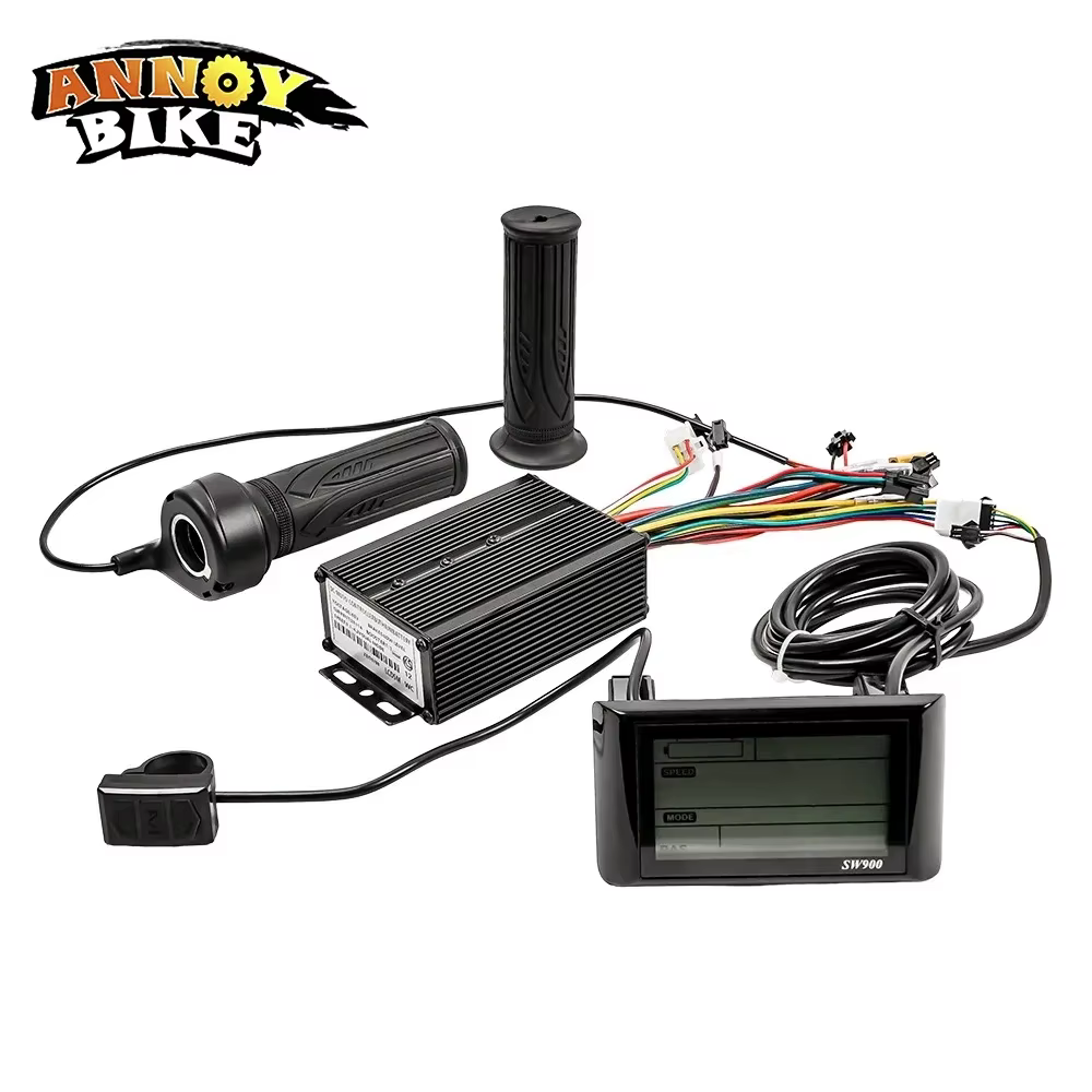 Contrôleur d'Onde Sinusoïdale avec Écran LCD SW900, 36/48V, 500/1000W, pour Vélo Électrique et Scoot