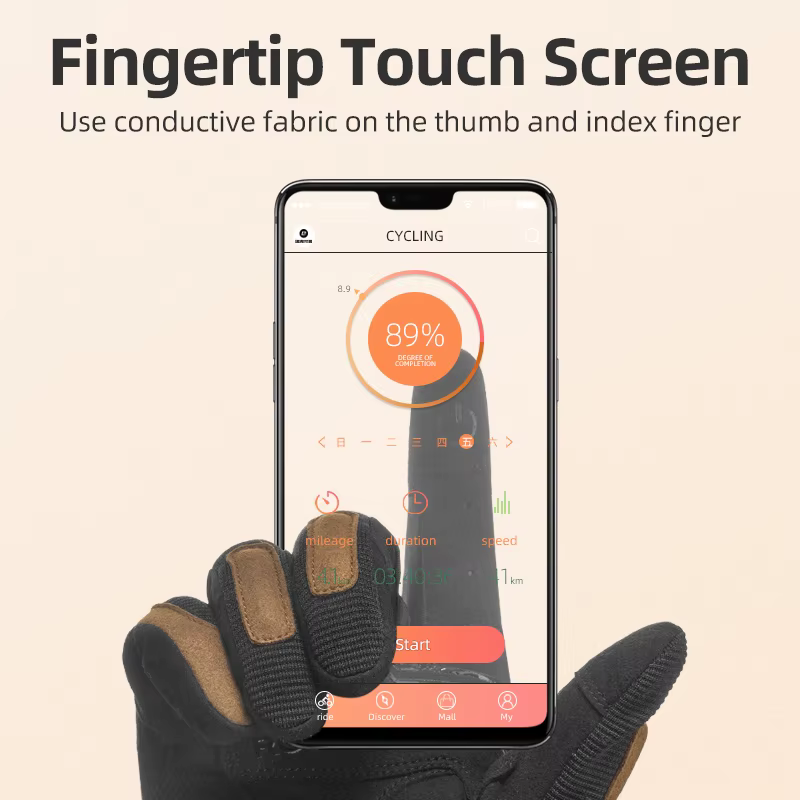 ROCKBROS – gants de vélo respirants et antidérapants, antichocs, en Polyester, confortables, équipem