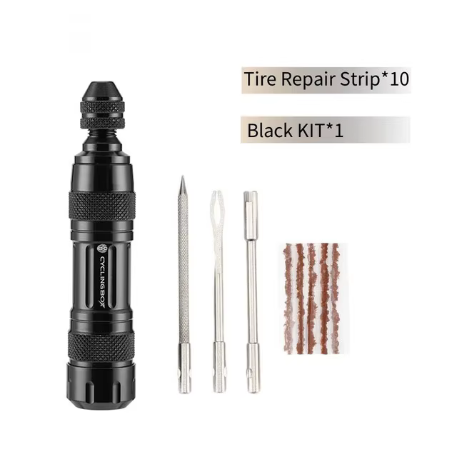 Kit de réparation de pneus Tubeless de vélo, mastic de crevaison, rayures en caoutchouc, entretien d