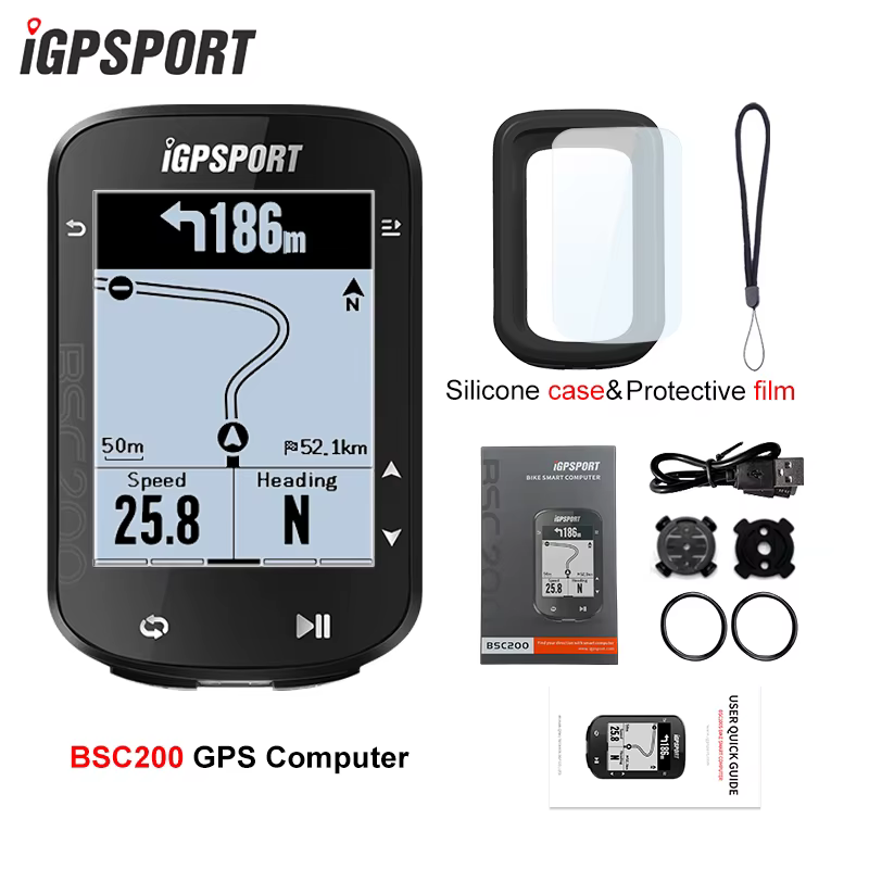 IGPSPORT-Ordinateur de vélo étanche BSC200 navigation GPS sans fil, compteur de vitesse, Bluetooth, 