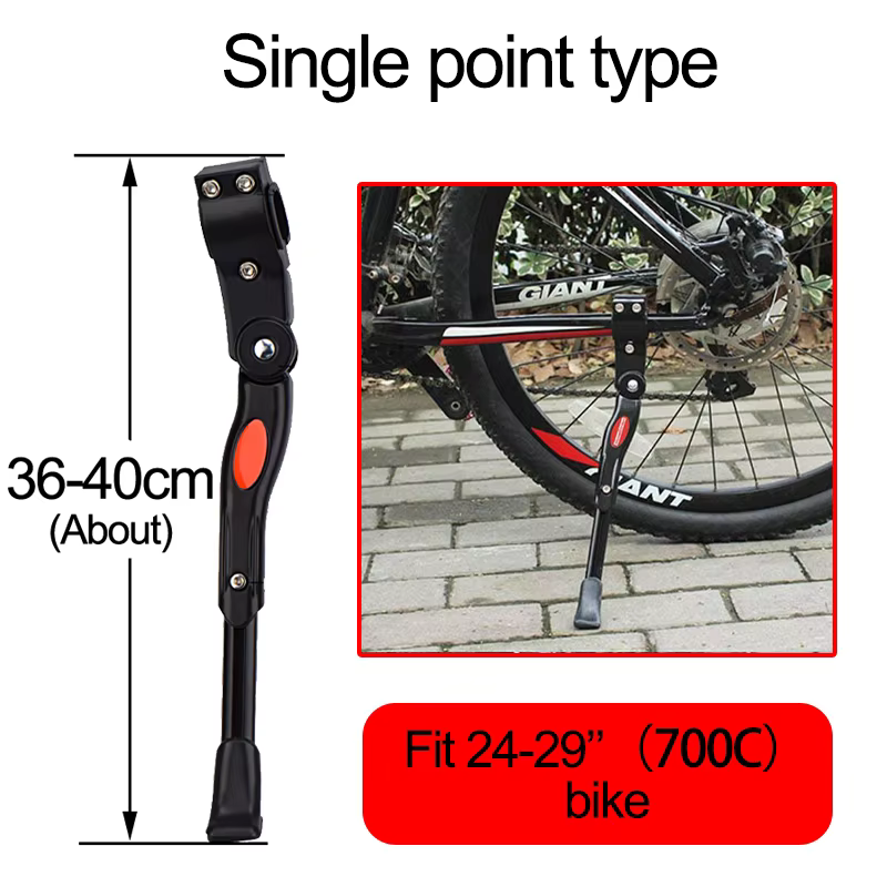 Béquille réglable en aluminium pour VTT et vélo de route, support de pied, support de stationnement 