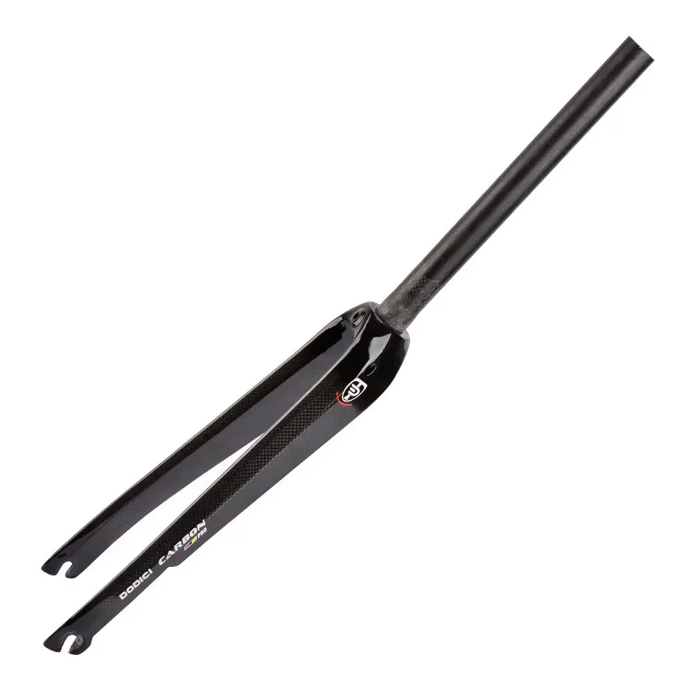 DODICI fourche avant de vélo ultralégère en Fiber de carbone Tube droit vélo de route de ville fourc