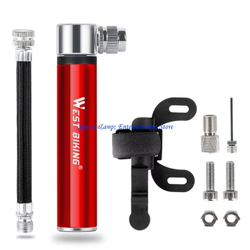 G7NF Pompe pneu pneus Inflateur à main portable Porce vélo For Road and Mountain Bikes Light