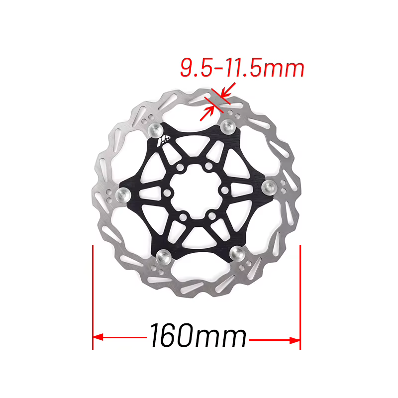 MANA – frein à disque flottant de vélo à 6 boulons, bord de frein en acier 160/180/203MM pour Dissip