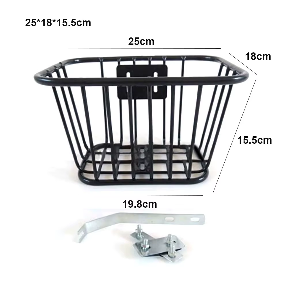 Panier arrière de vélo facile à installer, panier de vélo de montagne en métal durable, réglable, no