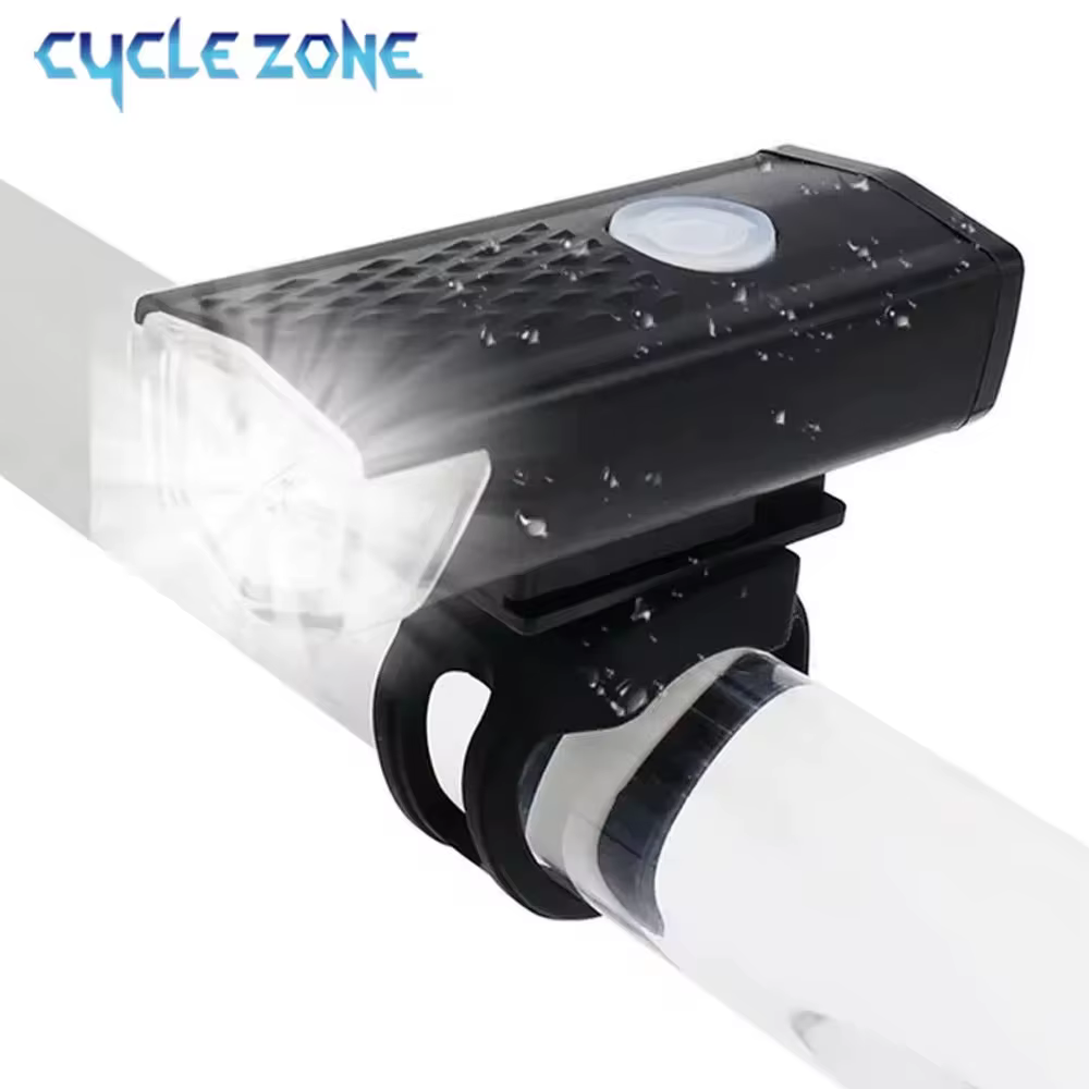 VTT Bike Front Lights USB LED Rechargeable Étanche Vtt Phare Vélo Lumière Avertissement Cyclisme Acc