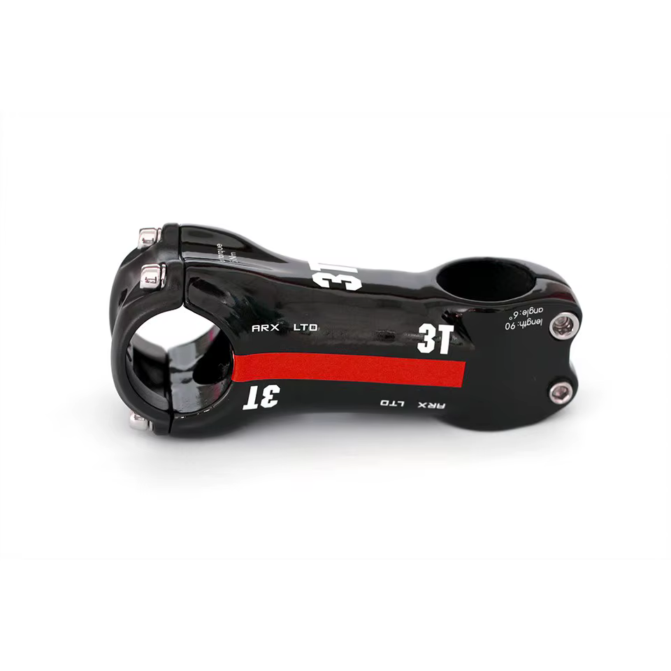 Tige de vélo en carbone T800, tige de vélo de route en fibre de carbone, angle 6/17 degrés, diamètre