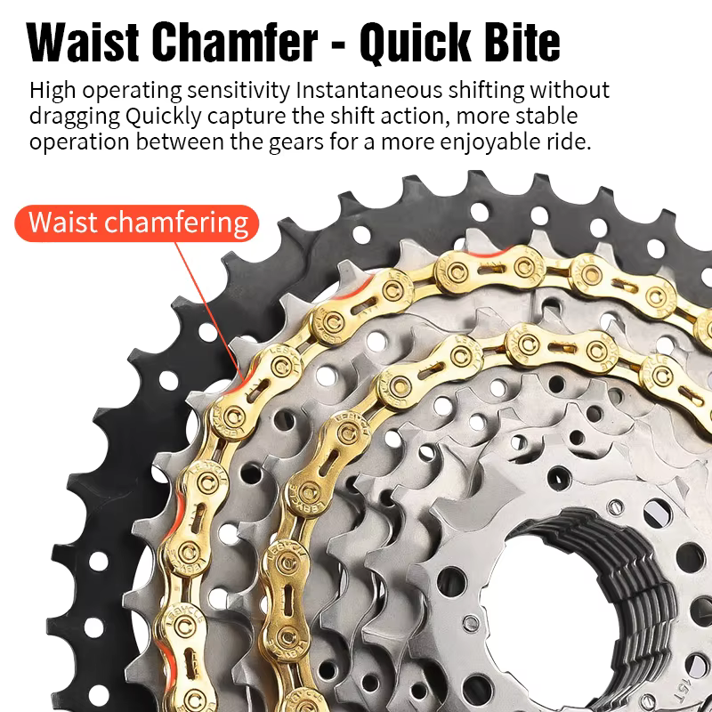 LEBYCLE vtt chaîne de vélo de route galvanoplastie prévention de la rouille vélo chaîne à vitesse un