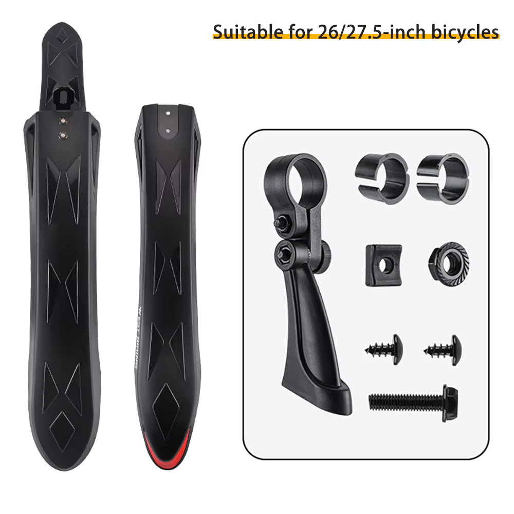 Ensemble de garde-boue avant et arrière pour vélo de route et de montagne, housse de protection cont
