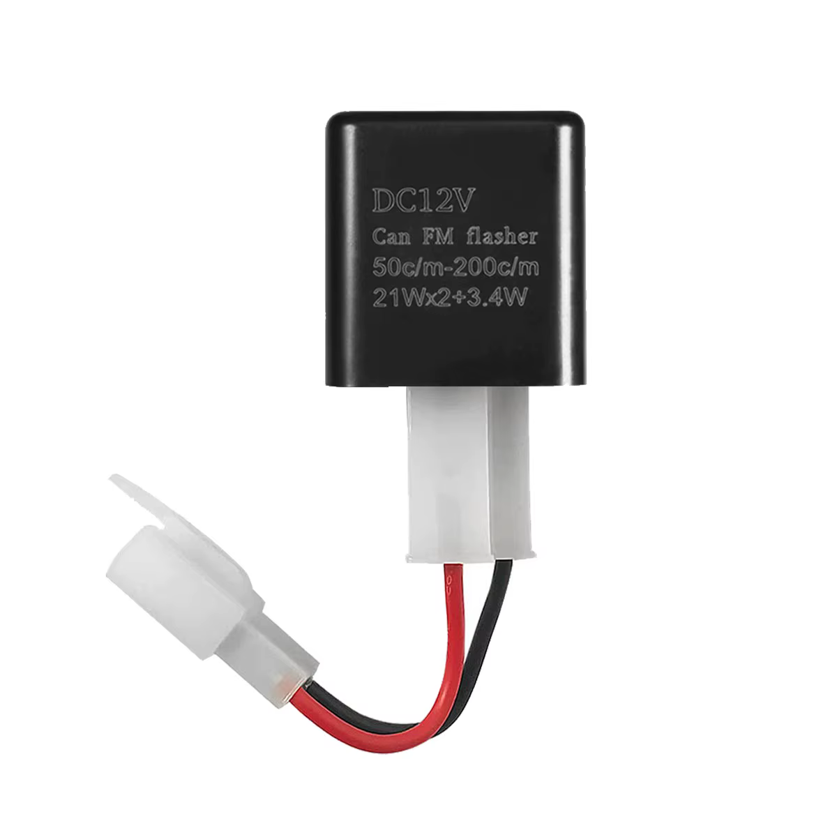 Relais de clignotant électronique LED réglable à 2 broches avec fils pour vélos motos scooters clign