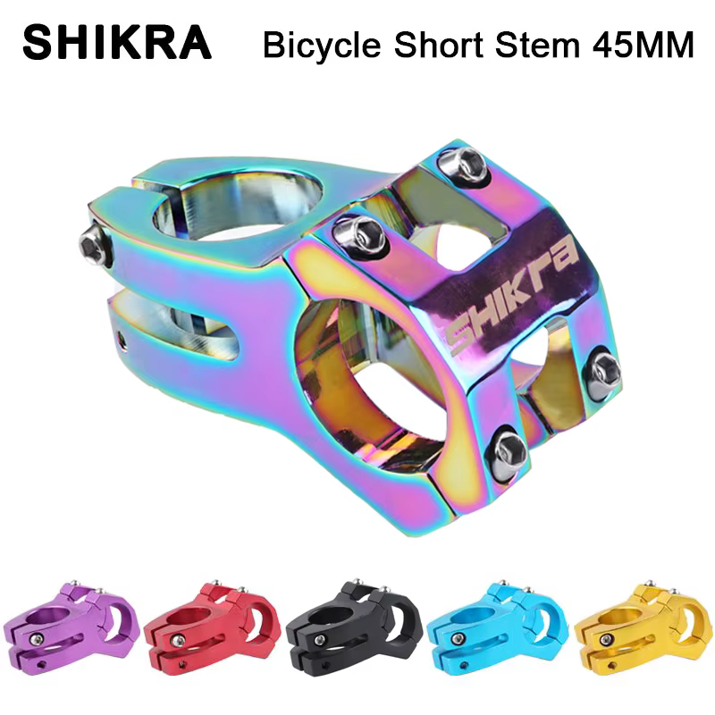 SHIKRA SK09 tige vtt Table puissance vélo route courte puissance VTT guidon tige 31.8*45MM 25.4*35MM