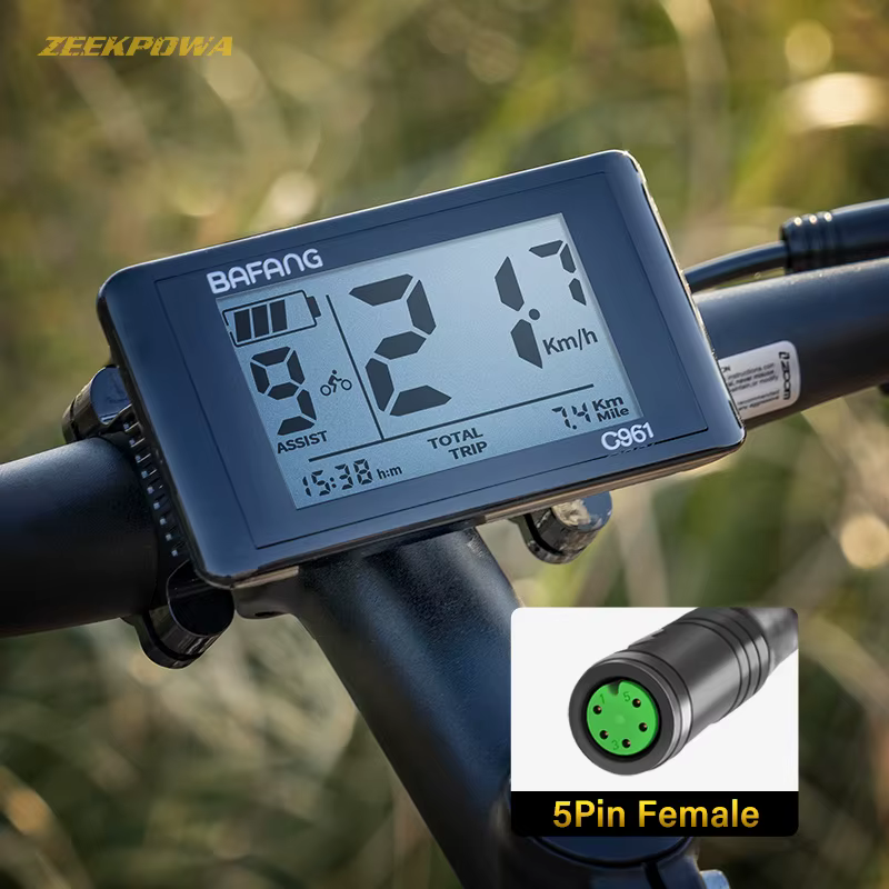 Panneau de commande d'affichage pour vélo électrique, pour moteur BAFANG BBS01B BBS02B BBSHD, compos