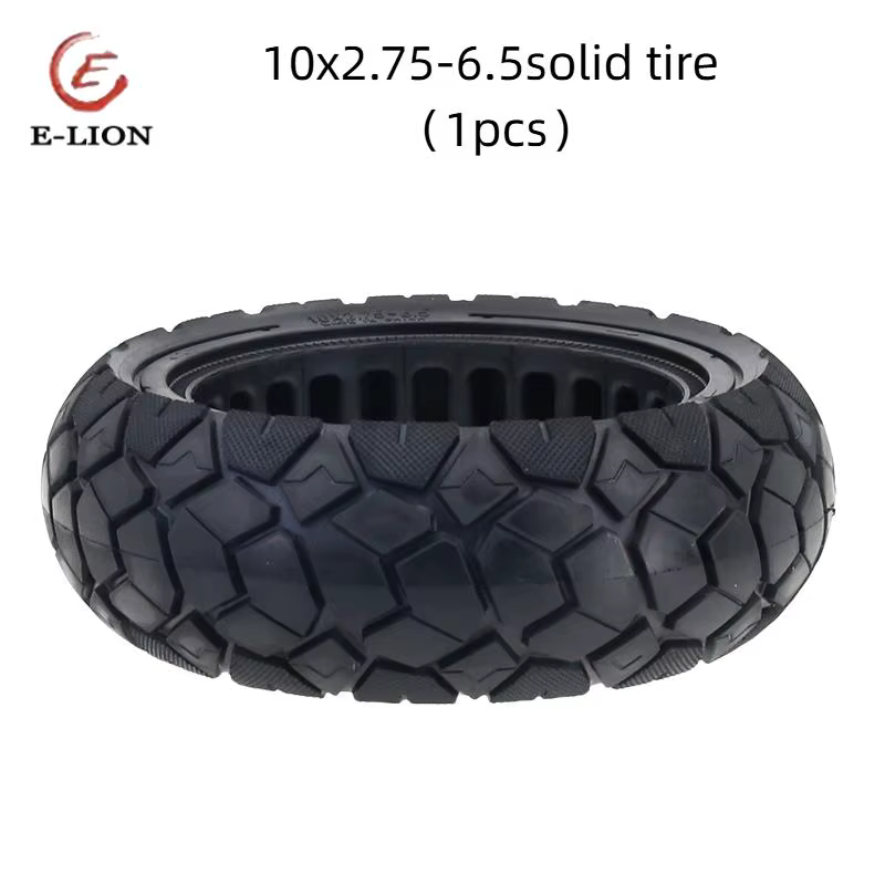 Pneu plein 10x2.75-6.5 pour trottinettes électriques – Ne nécessite pas de gonflage, anti-crevaison,