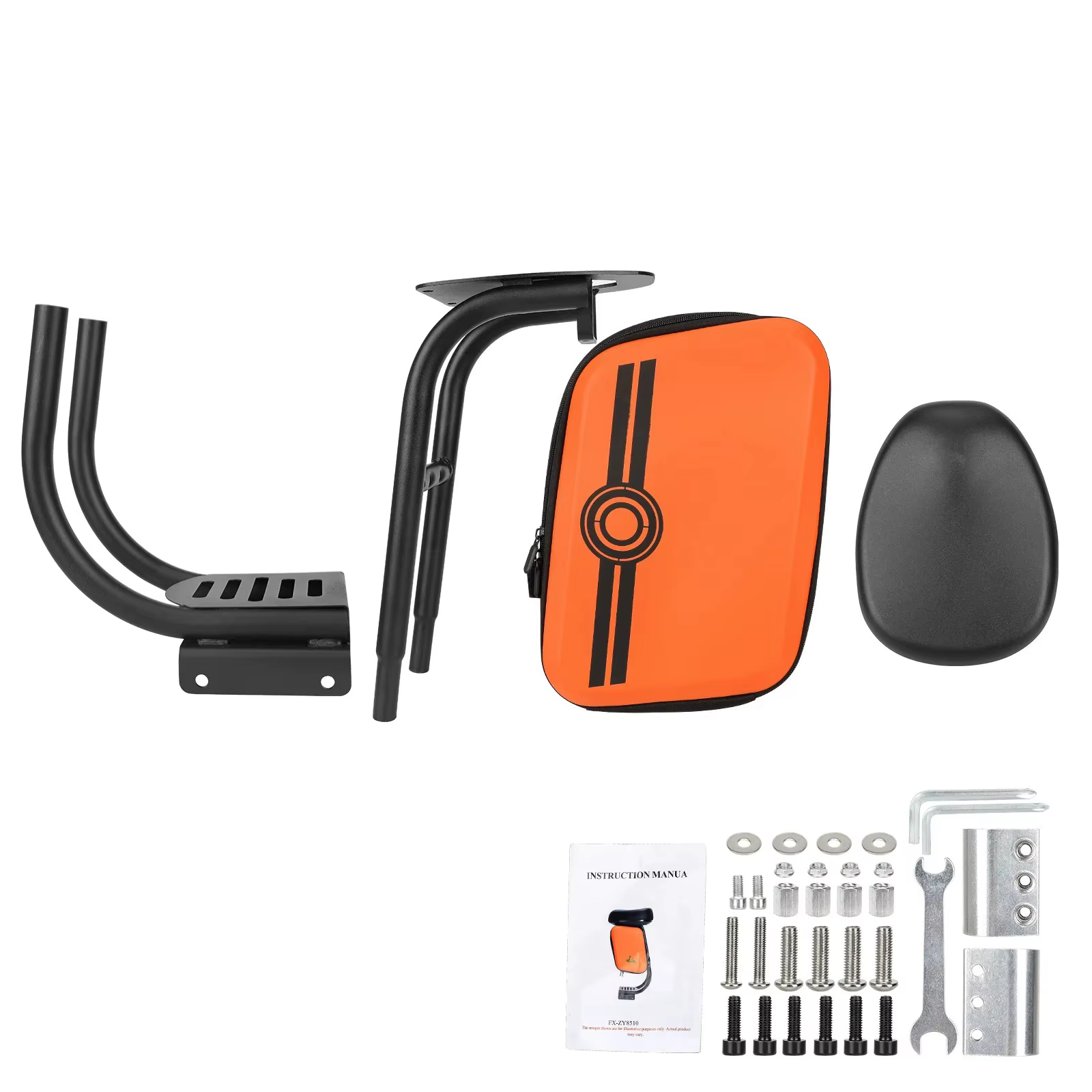 Scooter avec siège à bagages, sac de siège élargi pour Xiaoomis M365/Pro/1S, selle antichoc sans per