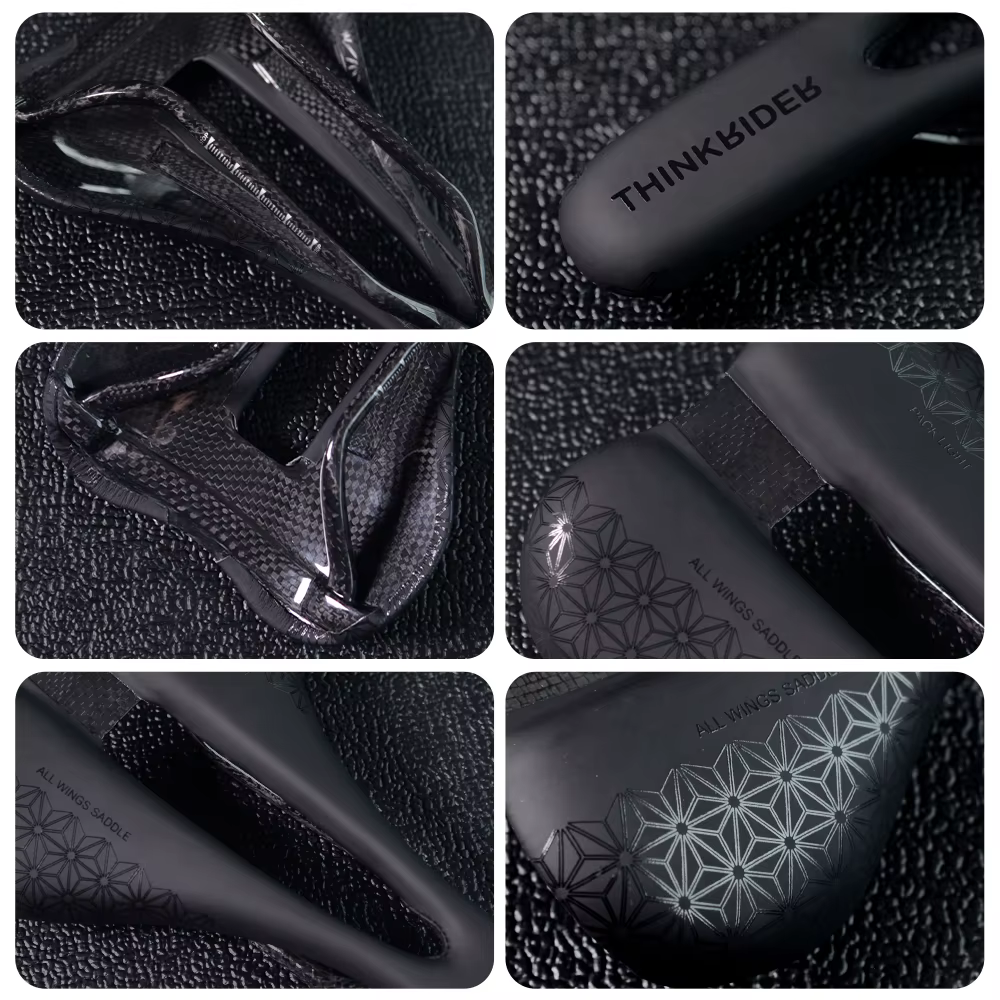 ThinkRider TR03 selle en Fiber de carbone ultralégère 116g selle ouverte haute performance SuperFlow