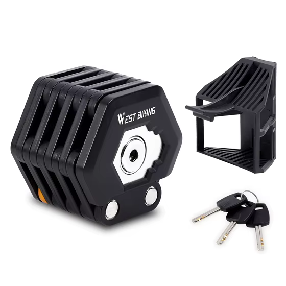 WEST BIKING – serrure de sécurité antivol Portable en acier allié, serrure de vélo électrique, acces