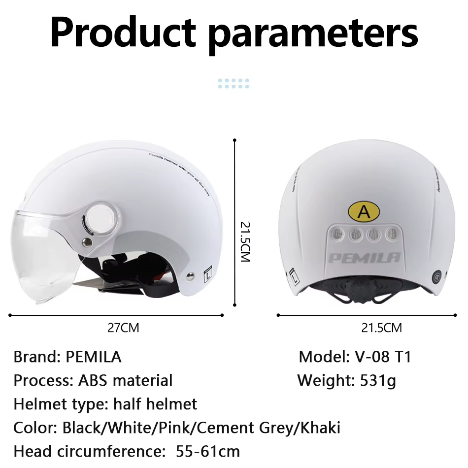 PEMILA-Casque de vélo avec lunettes pour homme et femme, casque de vélo, autocollant de coulée, lent