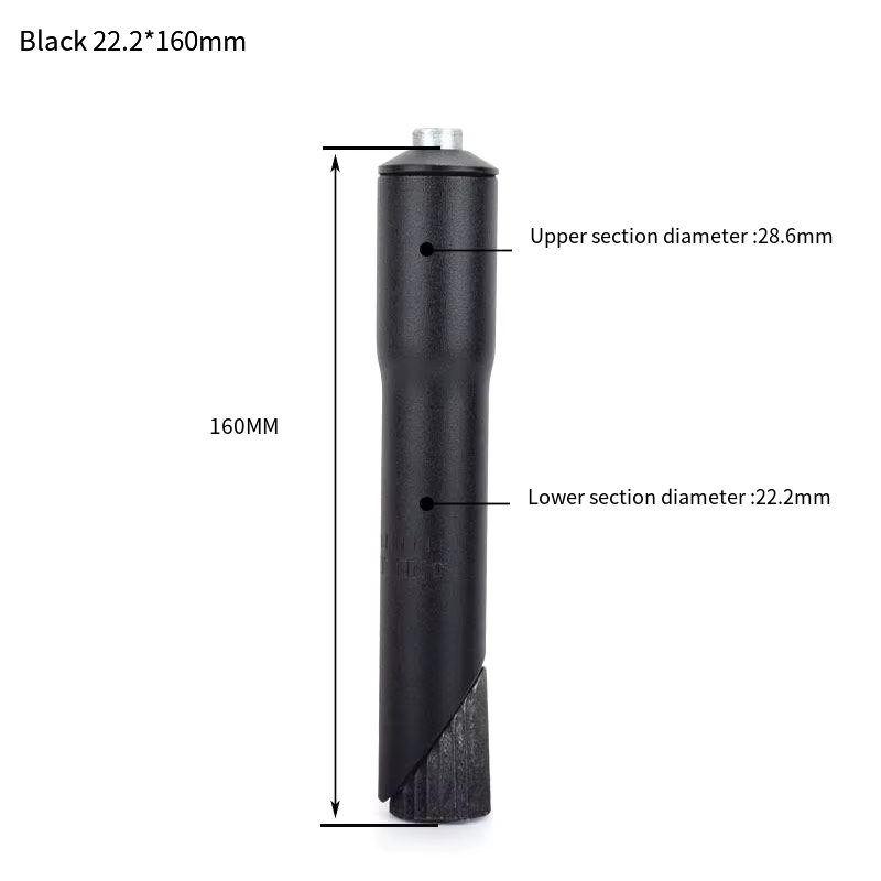 Nouveau【Prolongateur de tige de fourche de vélo 22,2 mm en alliage d'aluminium, adaptateur de rehaus