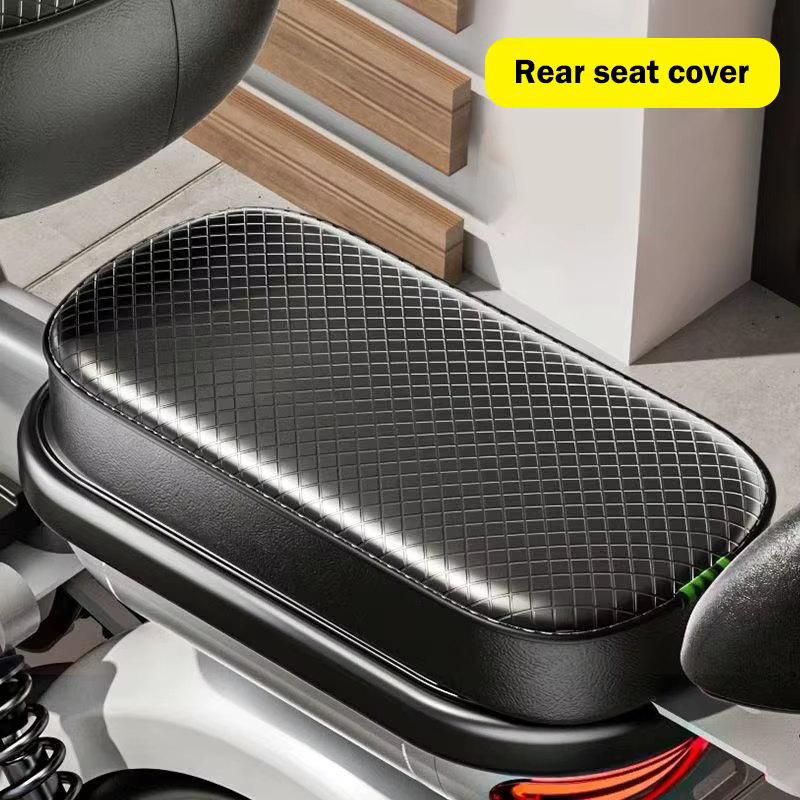 Housse de siège en cuir PU pour scooter électrique, coussin doux, accessoire imperméable, antidérapa