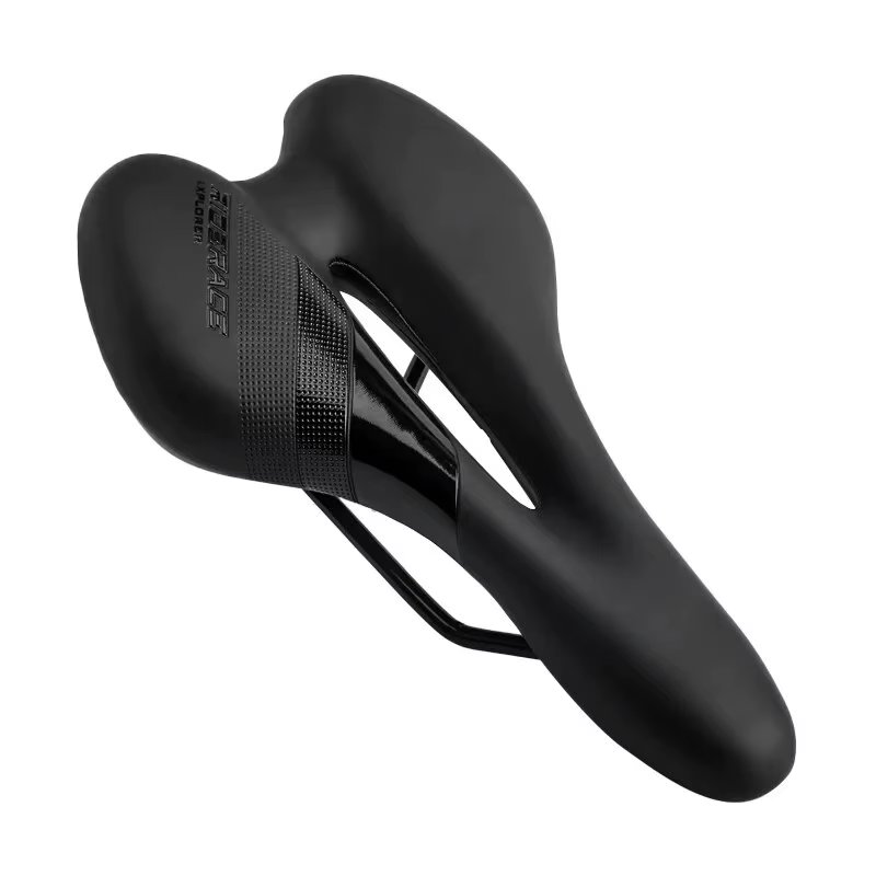 Selle de vélo creuse en cuir PU pour hommes et femmes, siège de vélo de montagne et de route, éponge