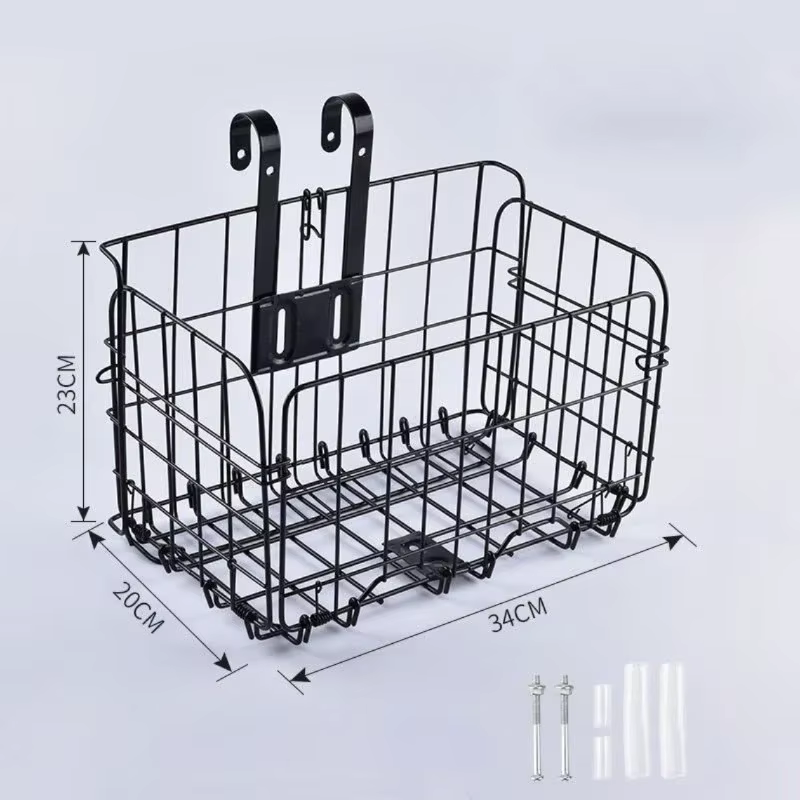 Panier suspendu pliant pour vélo de montagne, panier de vélo suspendu avant et arrière, remorque lat