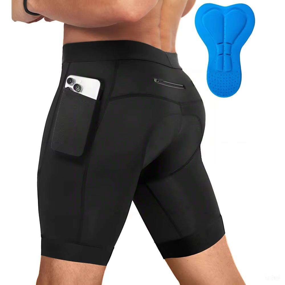 Short de cyclisme performant pour hommes avec coussinet 3D, short de vélo respirant à séchage rapide