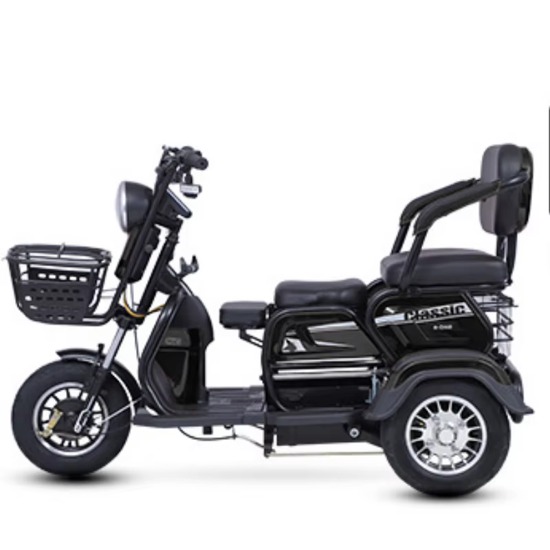 Mini Scooter électrique adulte Tricycle passager 3 roues pour personnes âgées avec siège bébé 1000W 