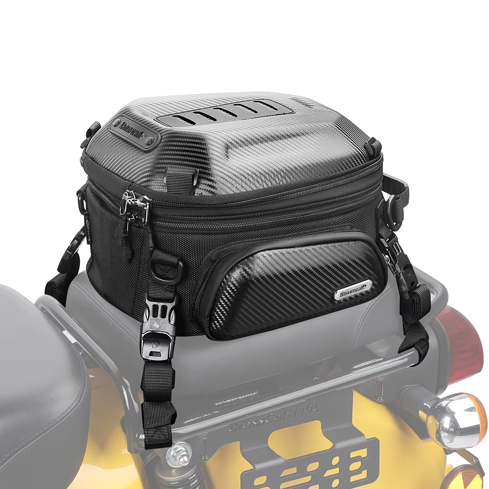Rhinowalk sac de siège arrière de moto 12L-18L moteur extensible sac à dos à coque rigide en plein a