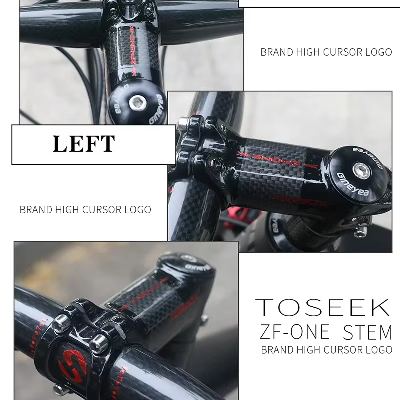 Toseek carbone vtt puissance 31.8mm tige de guidon de vélo 10/17/25/35 degrés vtt vélo Table ultralé