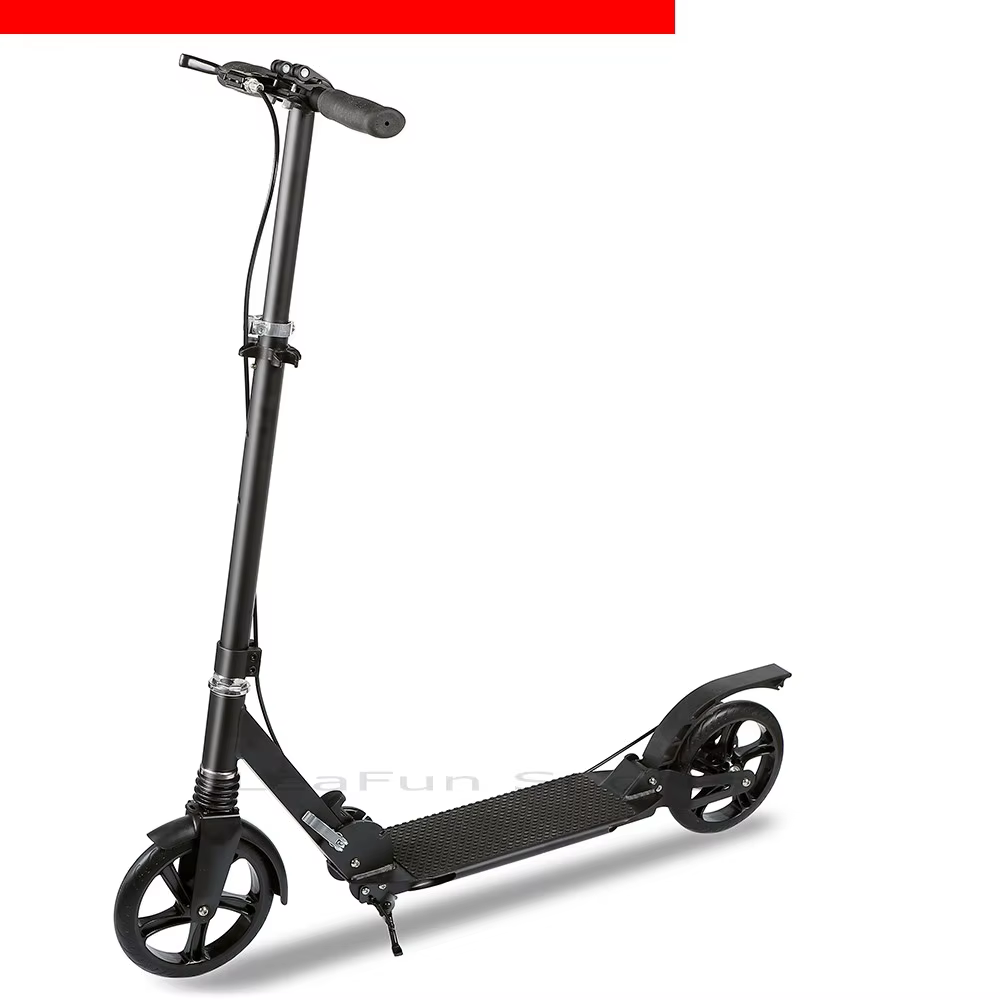 Trottinette à double suspension, frein à disque avant et arrière, grandes roues de 200 mm, conduite 