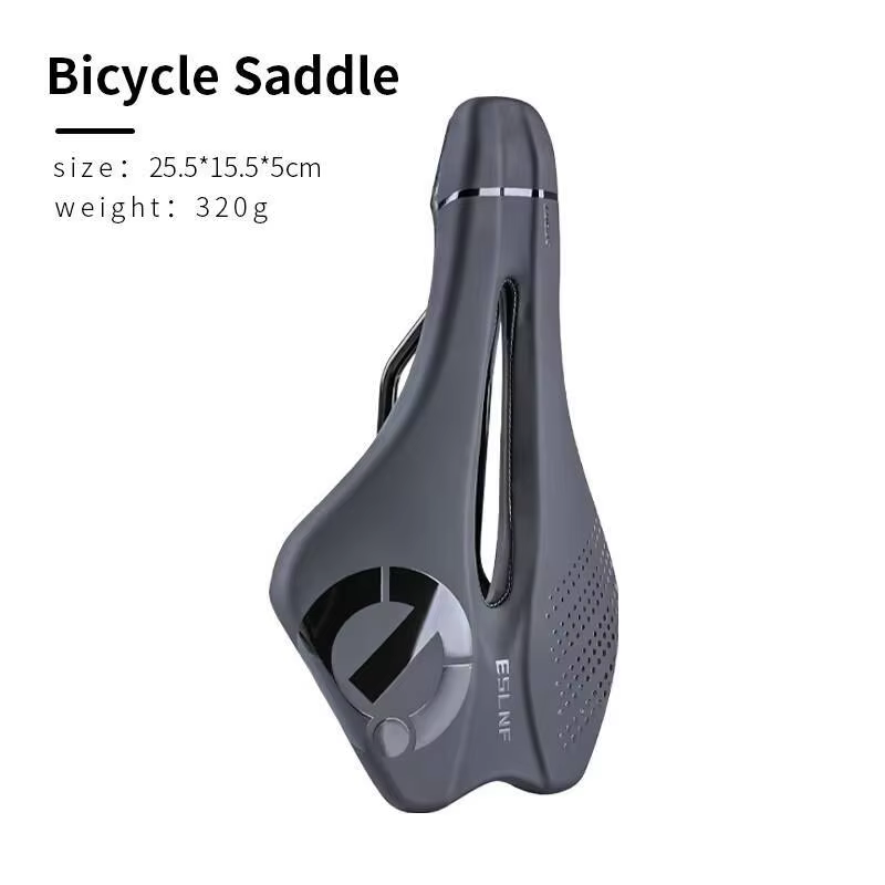 ESLNF Selle de vélo universelle creuse, confortable, absorbant les chocs, coussin de siège de vélo a