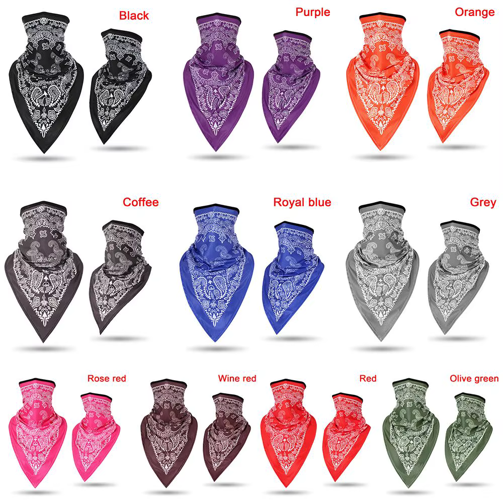 Couvre-cou respirant coupe-vent pour cyclisme, cagoule coupe-vent, bandana anti-poussière, moto, vél