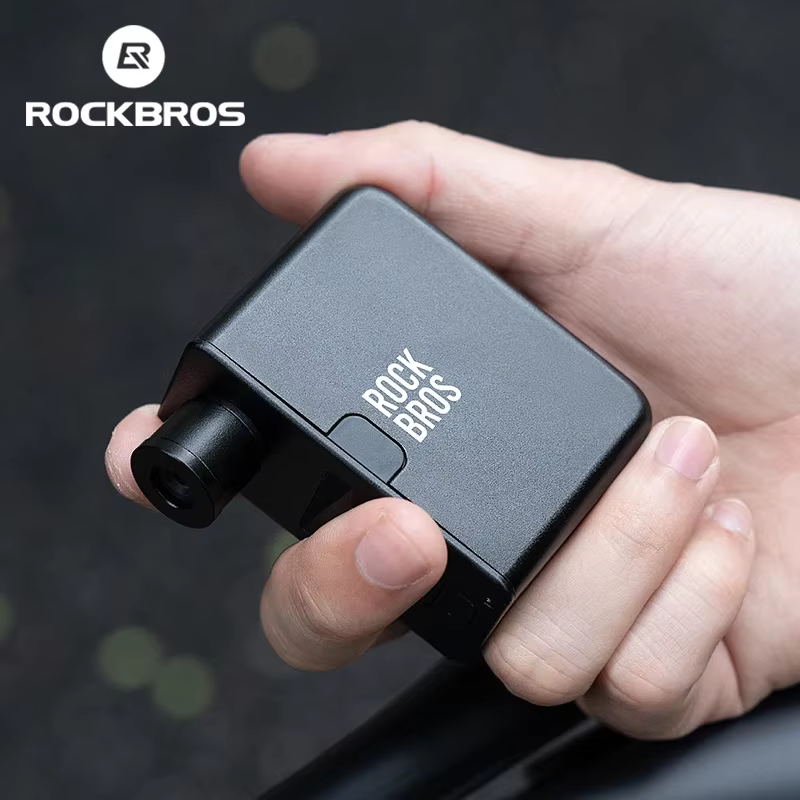 ROCKBROS pompe à vélo Portable Mini pompe à Air électrique poche 120PSI Rechargeable gonfleur de pne