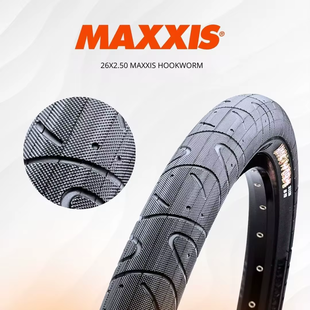 Pneu de vélo MAXXIS Hookworm 26x2.5, pneu à talon métallique pour BMX, pour Street, Park, Vert, Flat