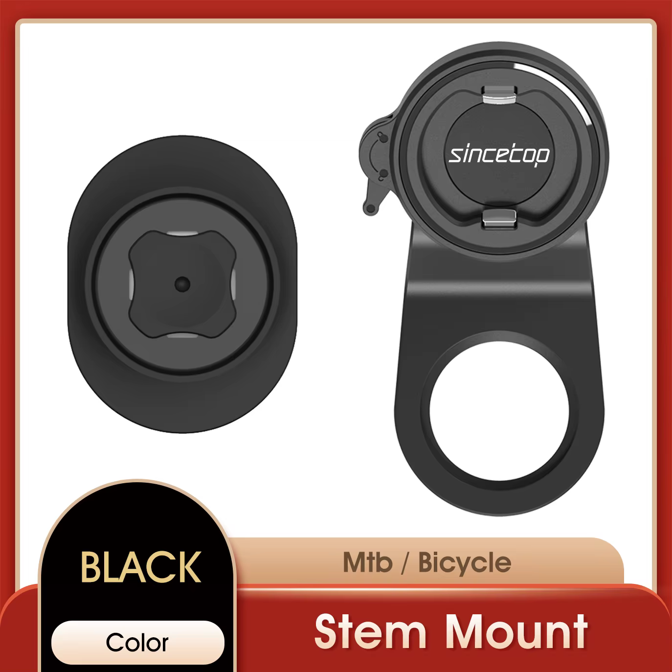 Support de téléphone de vélo, support de téléphone portable de tige de vélo, verrouillage universel