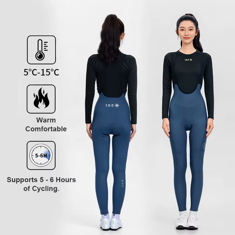 INBIKE automne hiver nouveau Style femmes polaire bavoir pantalon taille haute chaud longue Distance