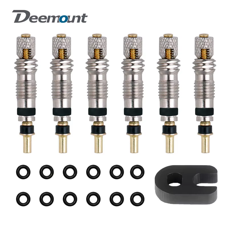 Deemount noyau de Valve Presta de qualité supérieure 2/6/12 pièces en laiton CNC FV vtt Tubes de vél