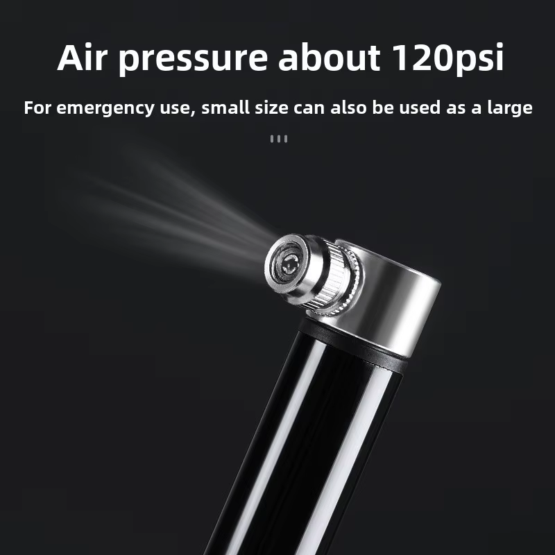 Mini pompe à vélo Portable en alliage d'aluminium, pompe à Air manuelle, gonfleur de pneus à bille,