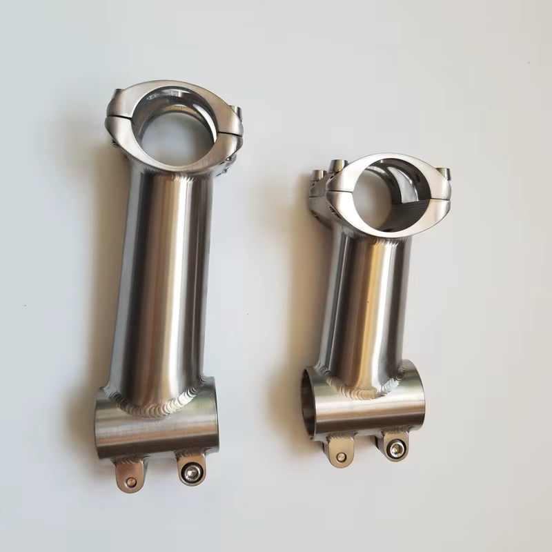 Potence en titane pour guidon de vélo de route et VTT, dimensions 31.8mm/25.4mm x 80/90/100/110/120m