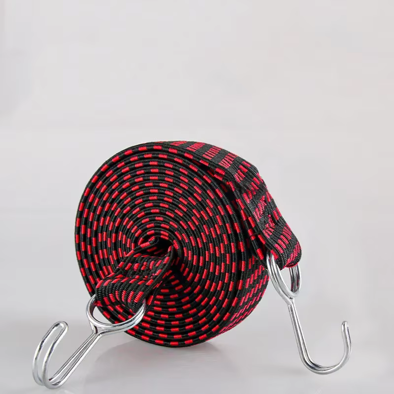 Crochets de corde de bagages en caoutchouc élastiques pour moto, attache de corde de vélo, sangle de