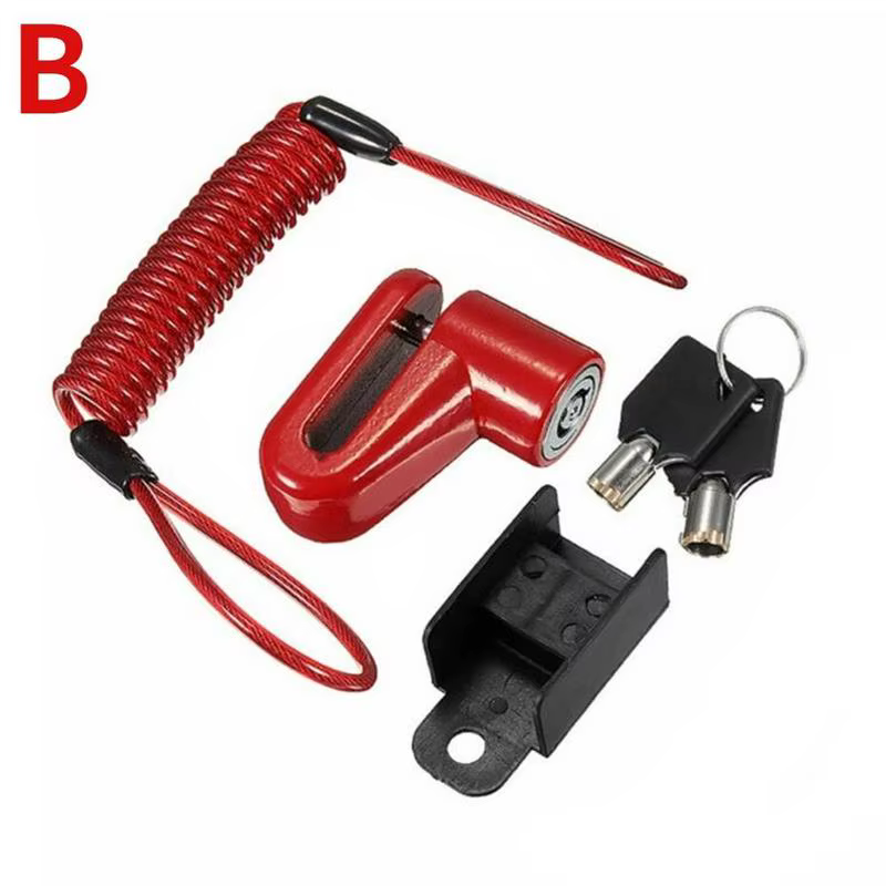 Antivol pour trottinette électrique, frein à disque, câble en acier, vélo, VTT, moto, protection de 