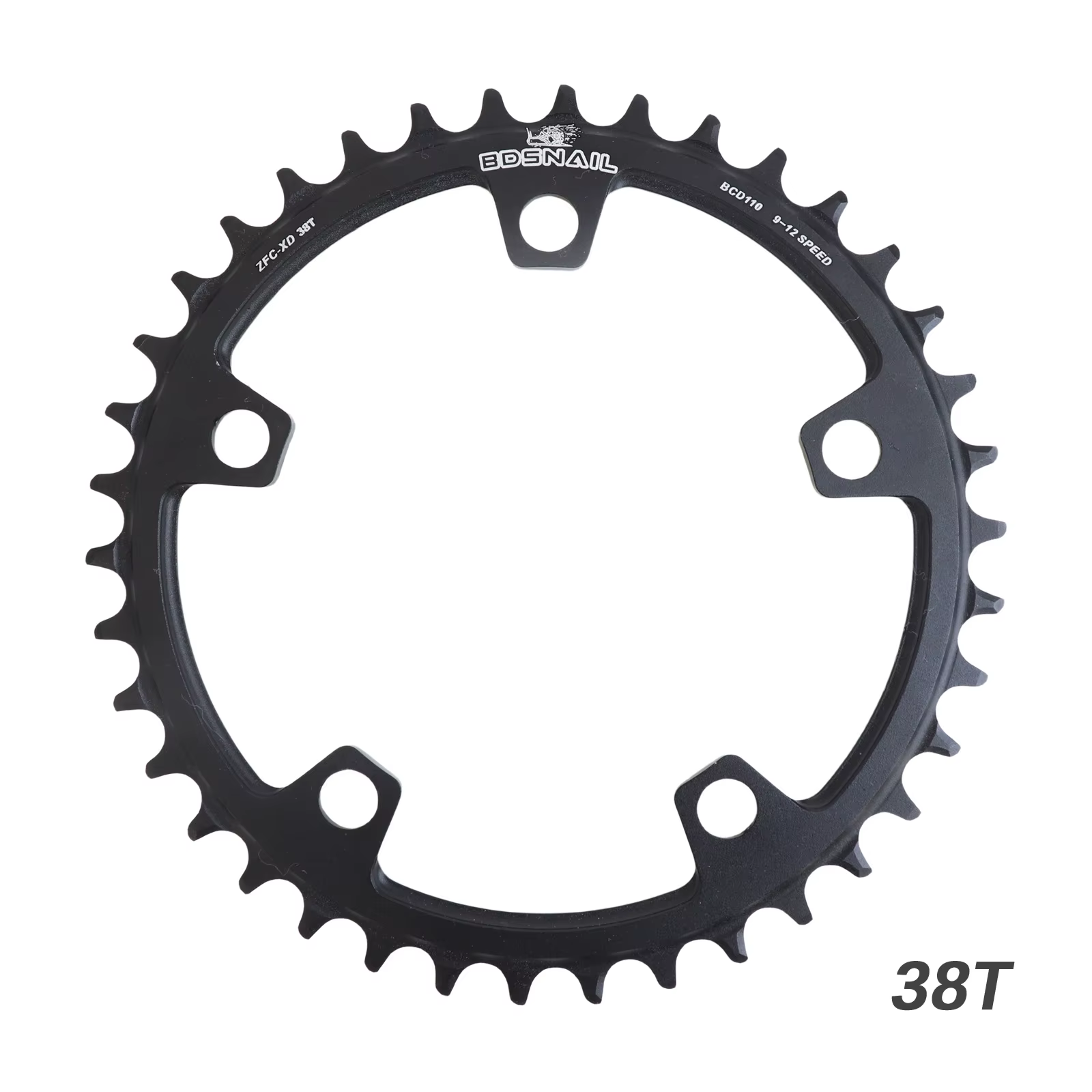 Plateau de chaîne SNAIL 110BCD 5 bras Narrow Wide 38T 40T 42T 44T Rond 1x pour vélos de route, grave
