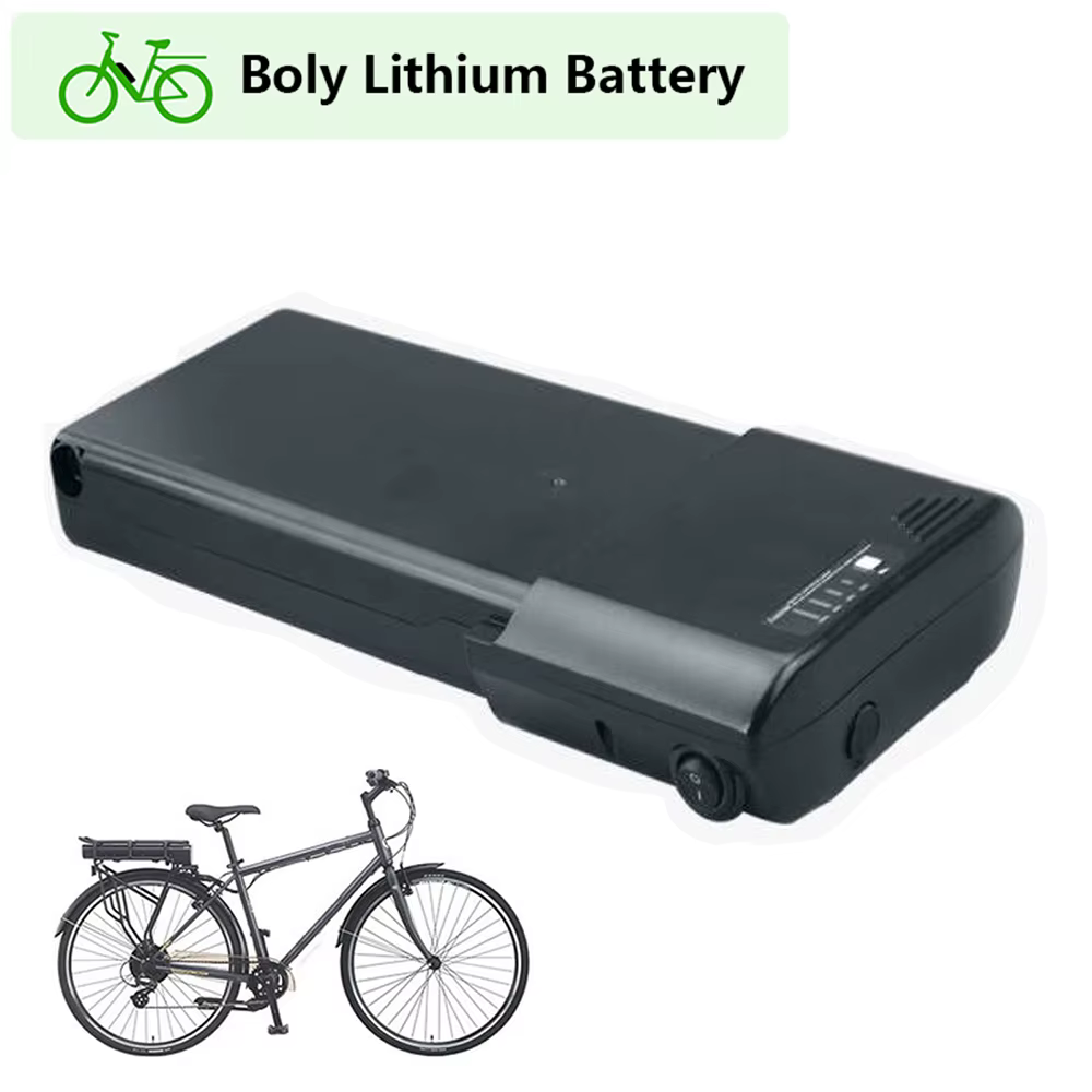 Batterie 36V, 10,4/12/14 Ah, 48V, 10,5 Ah, pour porte-bagages arrière de vélo électrique de ville, V