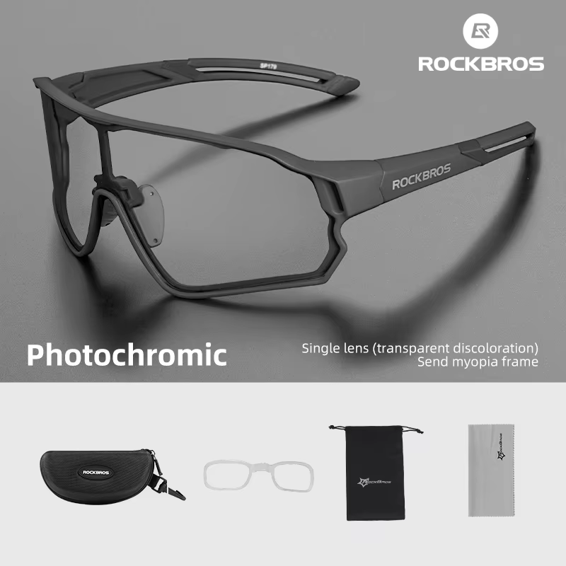 ROCKBROS lunettes de cyclisme photochromiques vtt lunettes de vélo de route UV400 Protection lunette