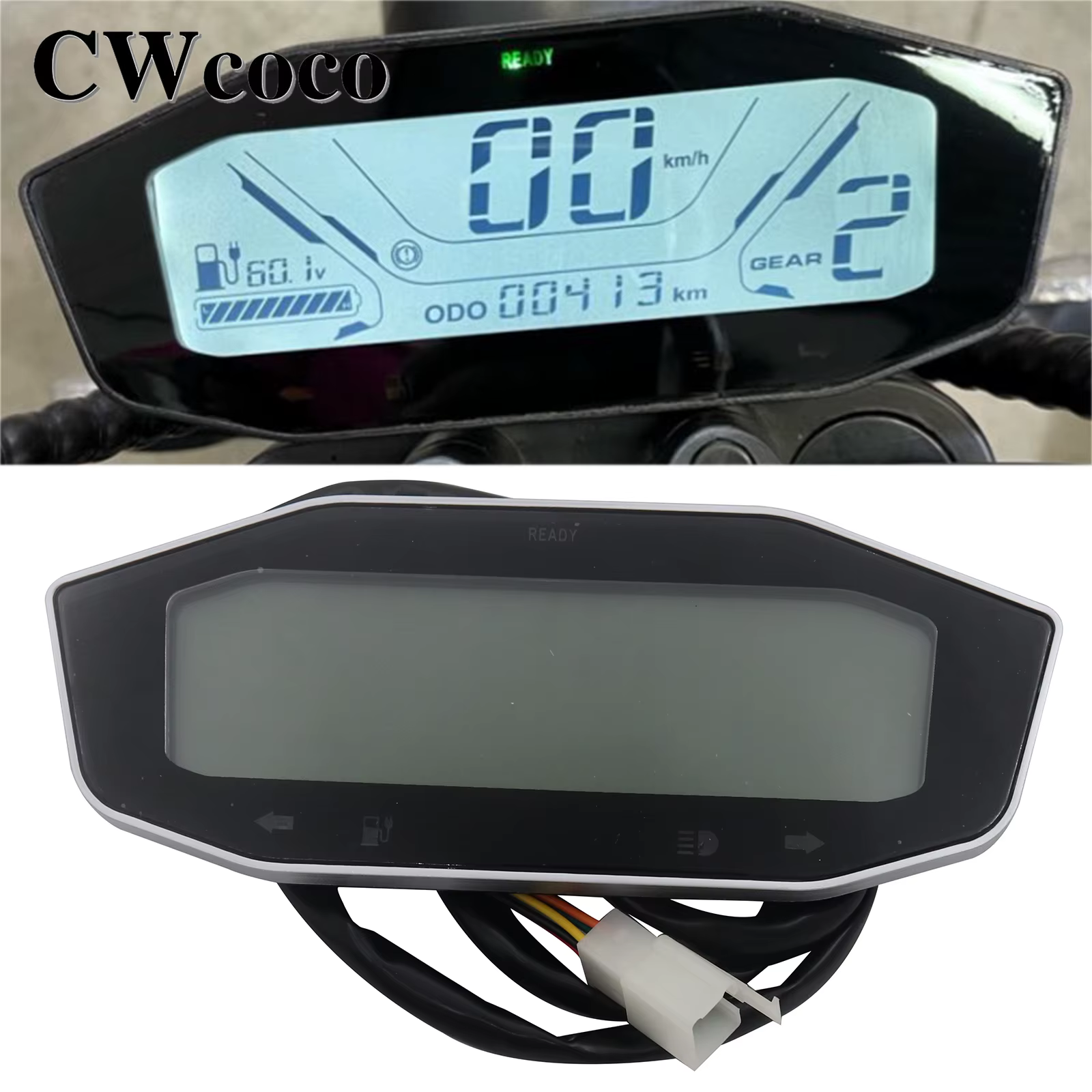Compteur de vitesse pour Scooter électrique, odomètre, affichage de la puissance de la batterie, Tab