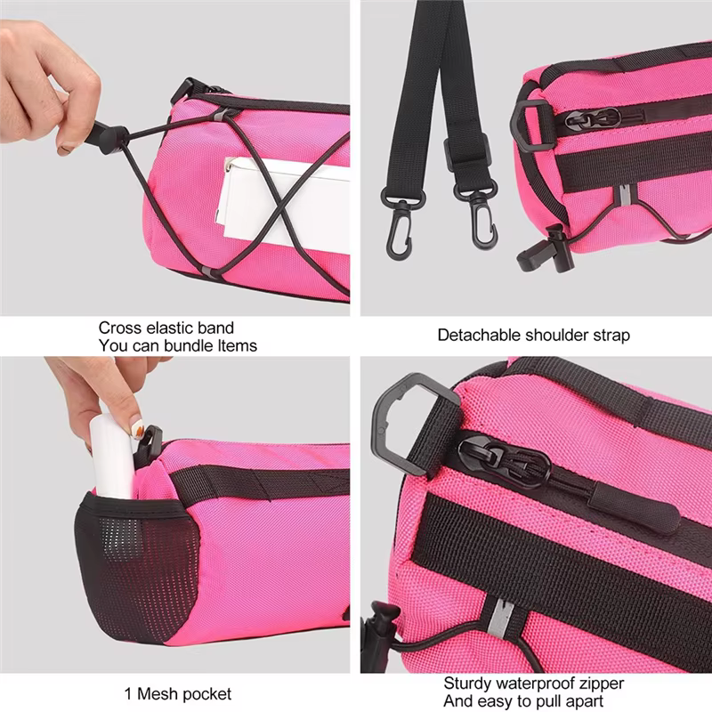 HOES-sac de rangement avant de vélo avec bandoulière 1 pièces sac de voyage de montagne pour vélo de