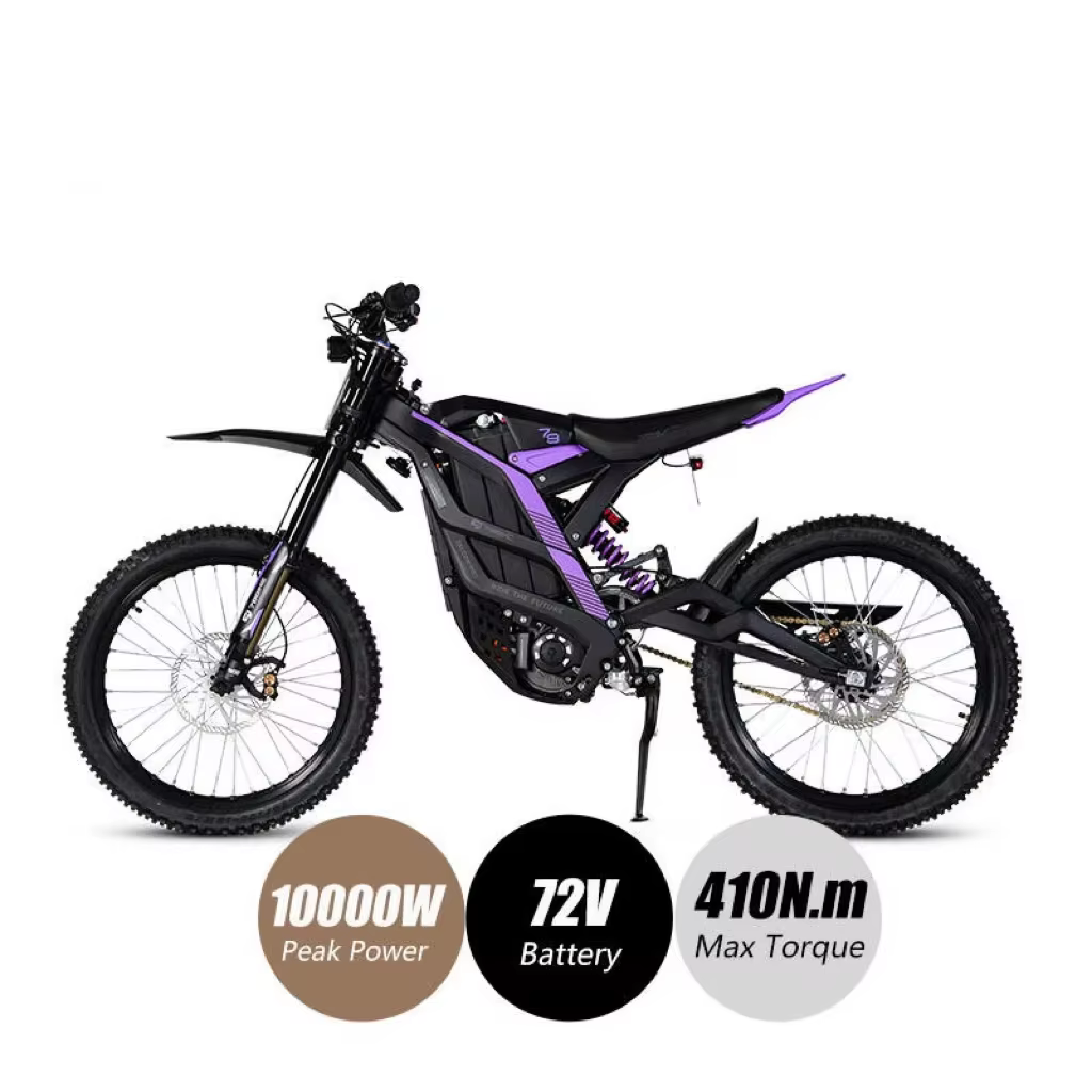 Vélo de montagne électrique tout-Terrain 72V 10000W, moteur Central, vitesse rapide, Suspension comp