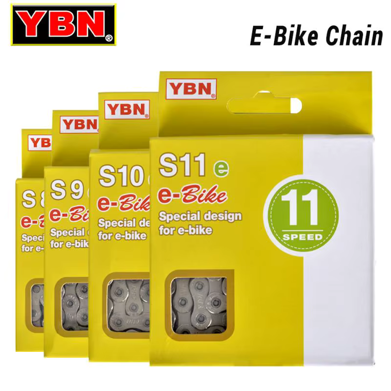 YBN SHINANO-Vélo électrique à moteur central BOSwivel, modèle spécial 136 liens, Equi9 V 10V 11V 12V
