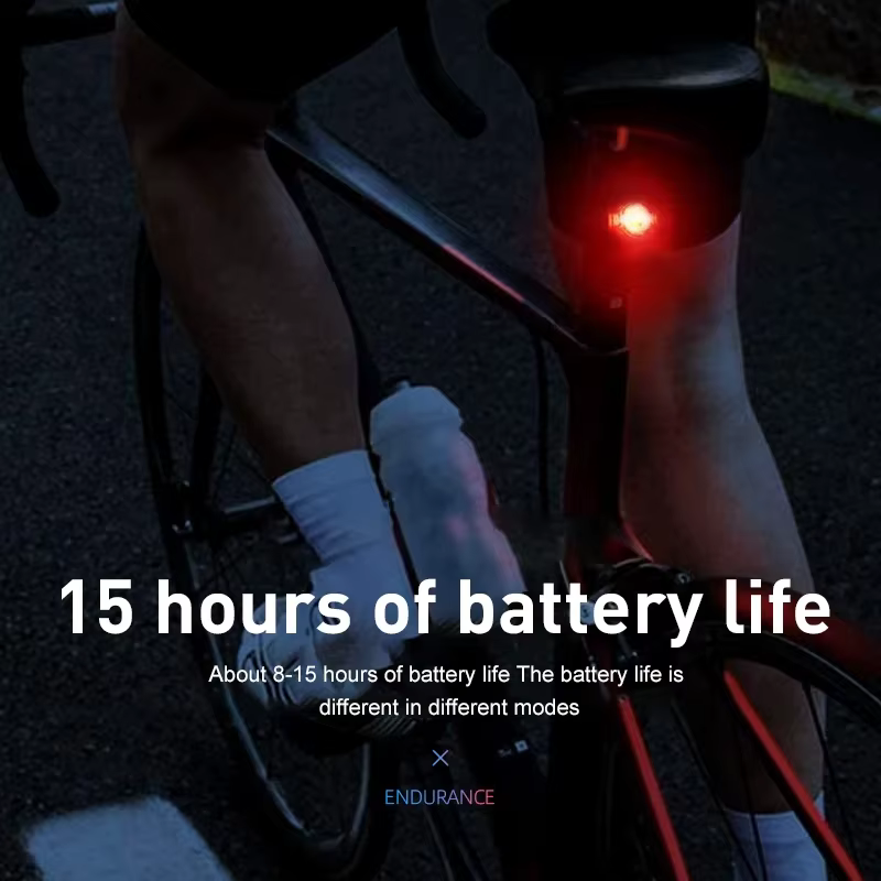 Feu arrière de vélo Mini feu arrière de vélo LED feux d'avertissement de sécurité feu arrière de vél