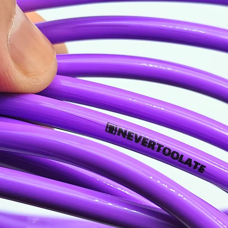 80A dureté de rivage 5mm d'épaisseur corde de rechange de corde de saut PVC 3.5m cordon en vinyle co